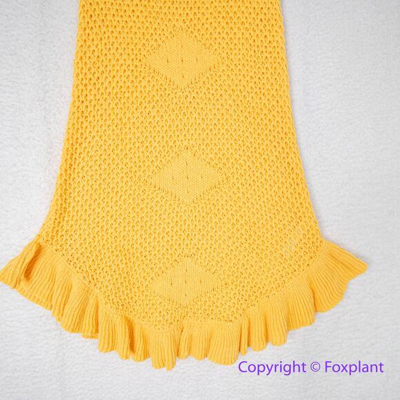 New! Free People Beach Mykonos Sweater Knit Beach Cover‎ Up Dress, size M - Picture 5 of 16